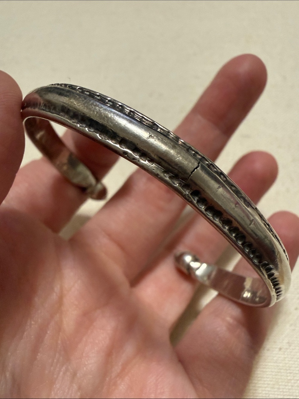 Sterling Native like Not Marked Cuff Bracelet
